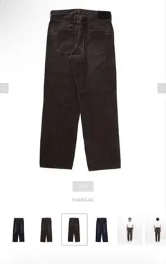 【新品未使用】visvim FLUXUS 03 WIDE CORDS