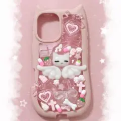 iPhone16 ケース デコ電 地雷系 量産型 平成女児 埋めつくし 現品23