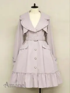 Amavel Frenchfrill トレンチコート ピンクのサムネイル