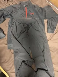 Under Armour ジャージ上下セット YLG 黒/赤