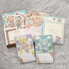 【セット】ディズニー　ダッフィー & フレンズ メモ用紙　ふせん