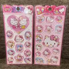 ⑧サンリオ　ハローキティ　シャカシャカ ウォーターシール ステッカー　2点セット