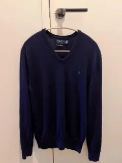POLO RAlPH LAUREN ネイビー Vネックセーター