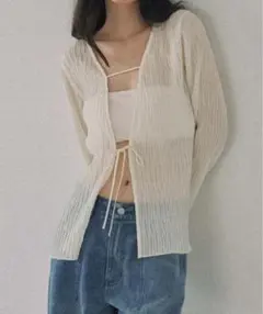 dium Sheer Washer Design Blouseのサムネイル