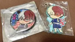 僕のヒーローアカデミア 轟焦凍 缶バッジ ラバーマスコット