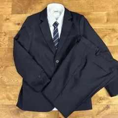 【美品】卒業式　入学式　GLAZOS フォーマルスーツセット150cm ネイビー