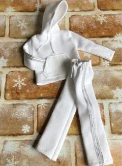 BTSドール服　★白フーディTセットアップ