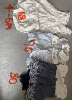 女の子　まとめ売り6着　70-80