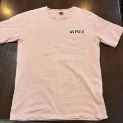 AVIREX 希少デザイン ピンク Tシャツ Lサイズ