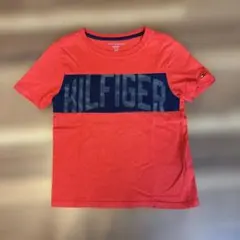 TOMMY HILFIGER オレンジネイビー Tシャツ S/P 6-7才