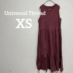 Universal Thread【XS】バーガンディ ノースリーブ ワンピース