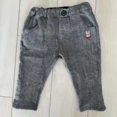 HOT BISCUIT★ウサギ刺繍入りパンツ　長ズボン　80サイズ　ミキハウス