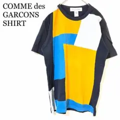 コムデギャルソンシャツ Tシャツ M 切替 トルコ製　半袖　綿100% 派手のサムネイル