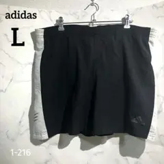 adidas アディダス ショートパンツ 黒 ランニング トレーニング 【L】