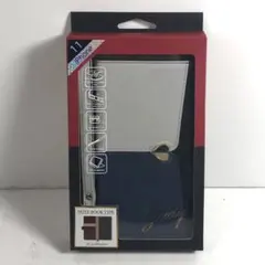 iPhone スマホケース 手帳型 11 くすみ ハート グレー ネイビー 28