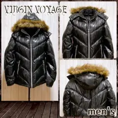 1*7様 光沢 中綿 ジャケット ファー 黒 平成ギャル y2k お兄系 グラン