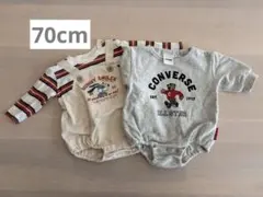 CONVERSE マイリトルワンダー バースデイ ロンパース 70cm
