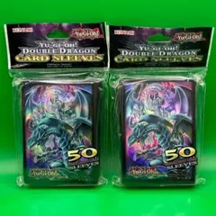 遊戯王 海外限定 青眼の白龍 & 蒼眼の銀龍 100枚 スリーブ デッキシールドのサムネイル