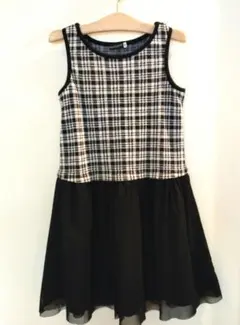 Bebe秋冬　チェック柄 ワンピース 100cm~