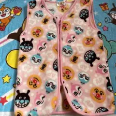 子供用 フリース スリーパー ピンク アンパンマン