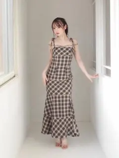 2026年最新】andmary cecily check long dressの人気アイテム - メルカリ