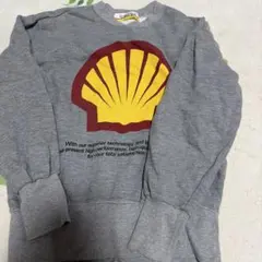 Shell ロゴ入り グレー スウェット