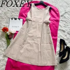 美品 フォクシー ニューヨーク フレア ワンピース プリーツ 39430