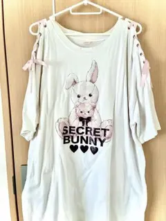 Secret Honey ウサギプリント Tシャツのサムネイル