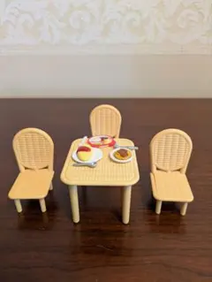 【シルバニアファミリー】『お家はおしゃれな森のキッチン』テーブルセット＆お料理④