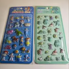 新品 Disney トイストーリー モンスターズインク ぷくぷくシール