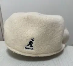 KANGOL ウール ハンチング　ベレー帽　白