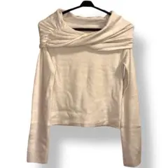 SNIDEL オフショルダー ニット ベージュ ワンサイズ