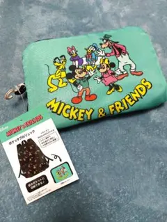 【新品】Mickey & Friends ポケッタブルリュック