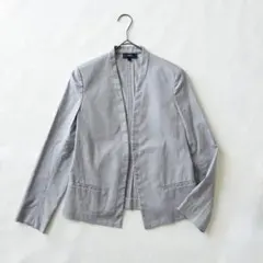 美品 Theory セオリー ノーカラージャケット 綿 春夏 ストレッチのサムネイル