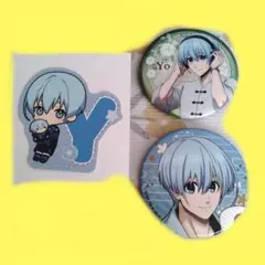 ❁ブルーロック 氷織羊 缶バッジ ステッカー 3点セット
