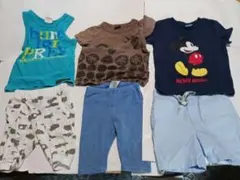 ミッキーマウス Tシャツ・タンクトップ・ショートパンツ 6点セット