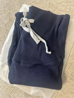 リブ編みマタニティレギンス