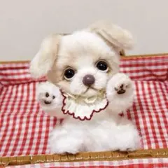 ★ハンドメイド★ シーズー ぬいぐるみ ホワイト×ブラック 中サイズ ☆ハンドメイド☆ シーズー ぬいぐるみ ホワイト×ブラック 中サイズ