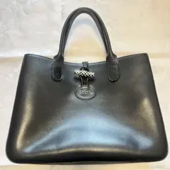 LONGCHAMP ロンシャン　トートバッグ　ロゾ　レザー　ブラックのサムネイル