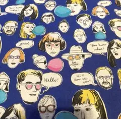 ファニーフェイス 綿麻生地