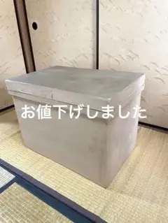 昭和レトロ　茶箱　大　木製蓋付茶箱　衣装収納ケース