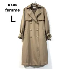 axes femme アクシーズファム バックレース トレンチコート Lサイズ