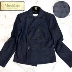 美品 Max Mara マックスマーラ 現行 裏地総柄 ダブル ジャケットのサムネイル