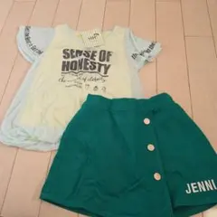 JENNI スカートパンツ半袖セット エックスガール　ユニクロのサムネイル