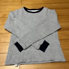 ワッフル地　トレーナー