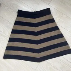 NEW YORKER ストライプ フレアスカート Lサイズ