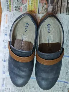 pancy パンプス ネイビー/ブラウン 24cm EEE