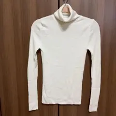 UNIQLO エクストラファインメリノリブタートルネックニット S