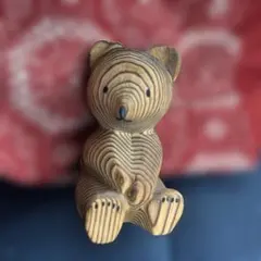 木製クマの彫刻 熊ボッコ