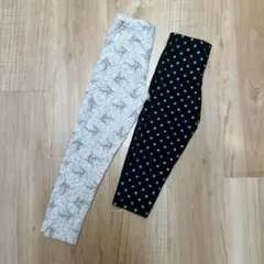 UNIQLO レギンス　パンツ　2点セット S 110〜125cm 花柄・ドット